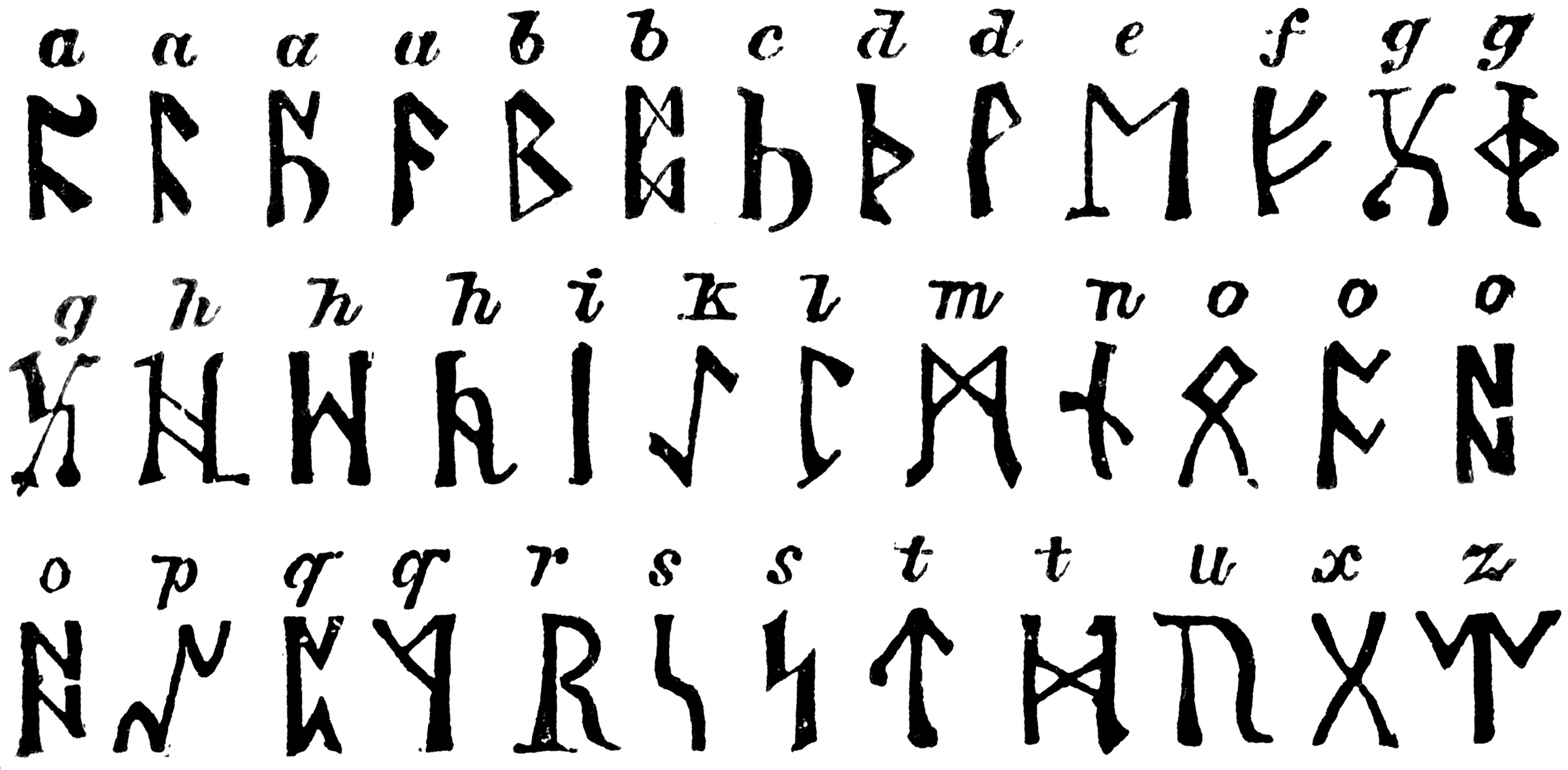 Download Free Rune Fonts SVG DXF Cut File