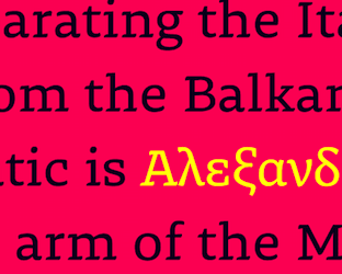 Greek And Coptic Language Fonts